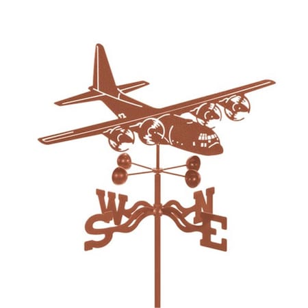 Ez Vane EZ Vane EZ1002-RF C-130 Airplane Weathervane with Roof Mount EZ1002-RF